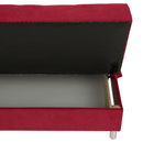 Kihúzható kanapé, piros, ALADA