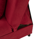 Kihúzható kanapé, piros, ALADA