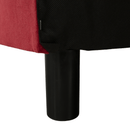 Kihúzható kanapé, piros, ALADA