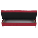 Kihúzható kanapé, piros, ALADA