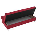 Kihúzható kanapé, piros, ALADA