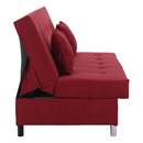 Kihúzható kanapé, piros, ALADA