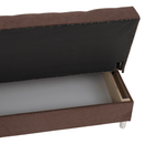 Kihúzható kanapé, barna, ALADA