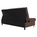 Kihúzható kanapé, barna, ALADA