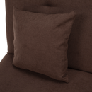 Kihúzható kanapé, barna, ALADA