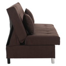 Kihúzható kanapé, barna, ALADA
