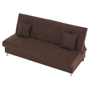 Kihúzható kanapé, barna, ALADA