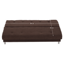 Kihúzható kanapé, barna, ALADA