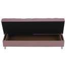 Kihúzható kanapé, rózsaszín, ALADA