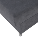 Kihúzható kanapé, szürke, ALADA