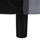 Kihúzható kanapé, szürke, ALADA