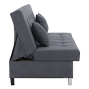 Kihúzható kanapé, szürke, ALADA