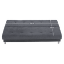 Kihúzható kanapé, szürke, ALADA