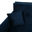 Kinyitható 3-as ülés, párizsi kék szövet Riviera, ALANA