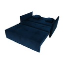 Kinyitható 3-as ülés, párizsi kék szövet Riviera, ALANA