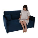 Kinyitható 3-as ülés, párizsi kék szövet Riviera, ALANA