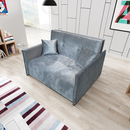 Kinyitható 2-es ülés, világosszürke szövet Riviera, ALANA