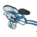 Kerékpár alakú RETRO virágcserép, fekete/kék, ALBO