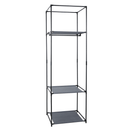 Polcállvány, fém/szövet, fekete, ALBUS