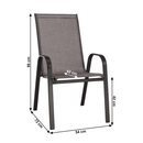 Rakásolható szék, barna melír/barna, ALDERA