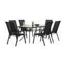 Rakásolható szék, sötétszürke/fekete, ALDERA