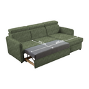 Kinyitható ülőgarnitúra, zöld, ALECHANDRO B ROH