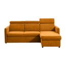 Kinyitható ülőgarnitúra, mustárszínű, ALECHANDRO A ROH
