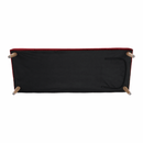 Kanapé széthúzhatós,  bordó/tölgy, ALIDA