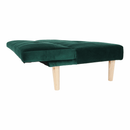 Kanapé széthúzhatós, smaragd/tölgy, ALIDA