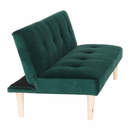 Kanapé széthúzhatós, smaragd/tölgy, ALIDA