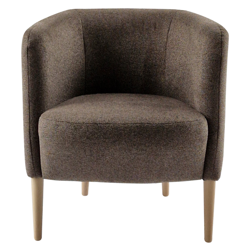 Fotel, barna/bükk, ALIEN