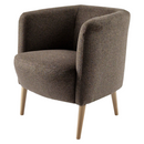 Fotel, barna/bükk, ALIEN