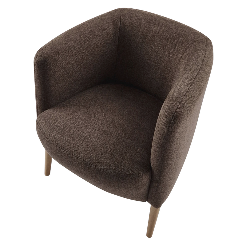 Fotel, barna/bükk, ALIEN