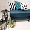 Szett 3 polc, természetes/fekete, AZURI