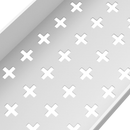 Mozgatható polc, fehér, ALIOL TYP 1