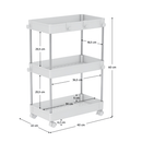 Mozgatható polc, fehér, ALIOL TYP 1