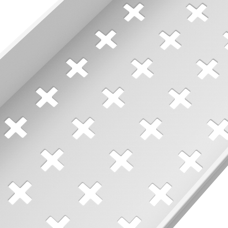 Mozgatható polc, fehér, ALIOL TYP 2