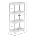 Mozgatható polc, fehér, ALIOL TYP 3