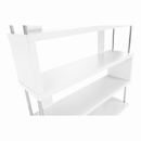 Könyvespolc, fehér, ALIS