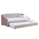 Kihúzható ágy, barnásszürke Taupe, ALODA