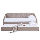 Kihúzható ágy, barnásszürke Taupe, ALODA