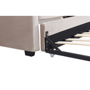 Kihúzható ágy, barnásszürke Taupe, ALODA