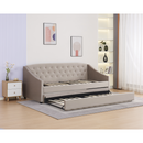 Kihúzható ágy, barnásszürke Taupe, ALODA