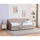 Kihúzható ágy, barnásszürke Taupe, ALODA