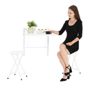 Étkezőgarnitúra 1+2, fehér, AMADEO NEW