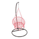 Függő szék, pamut+fém/rózsaszín, AMADO 2 NEW