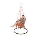 Függő szék, pamut+fém/bézs barna, AMADO 2 NEW