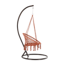 Függő szék, pamut+fém/bézs barna, AMADO 2 NEW