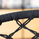 Függő szék, pamut+fém/fekete, AMADO 2 NEW