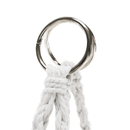 Függő szék, pamut+fém/fehér, AMADO 2 NEW